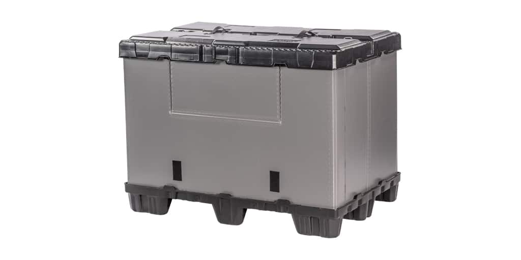 Kunststof palletbox M 80x120x80cm, nieuw |